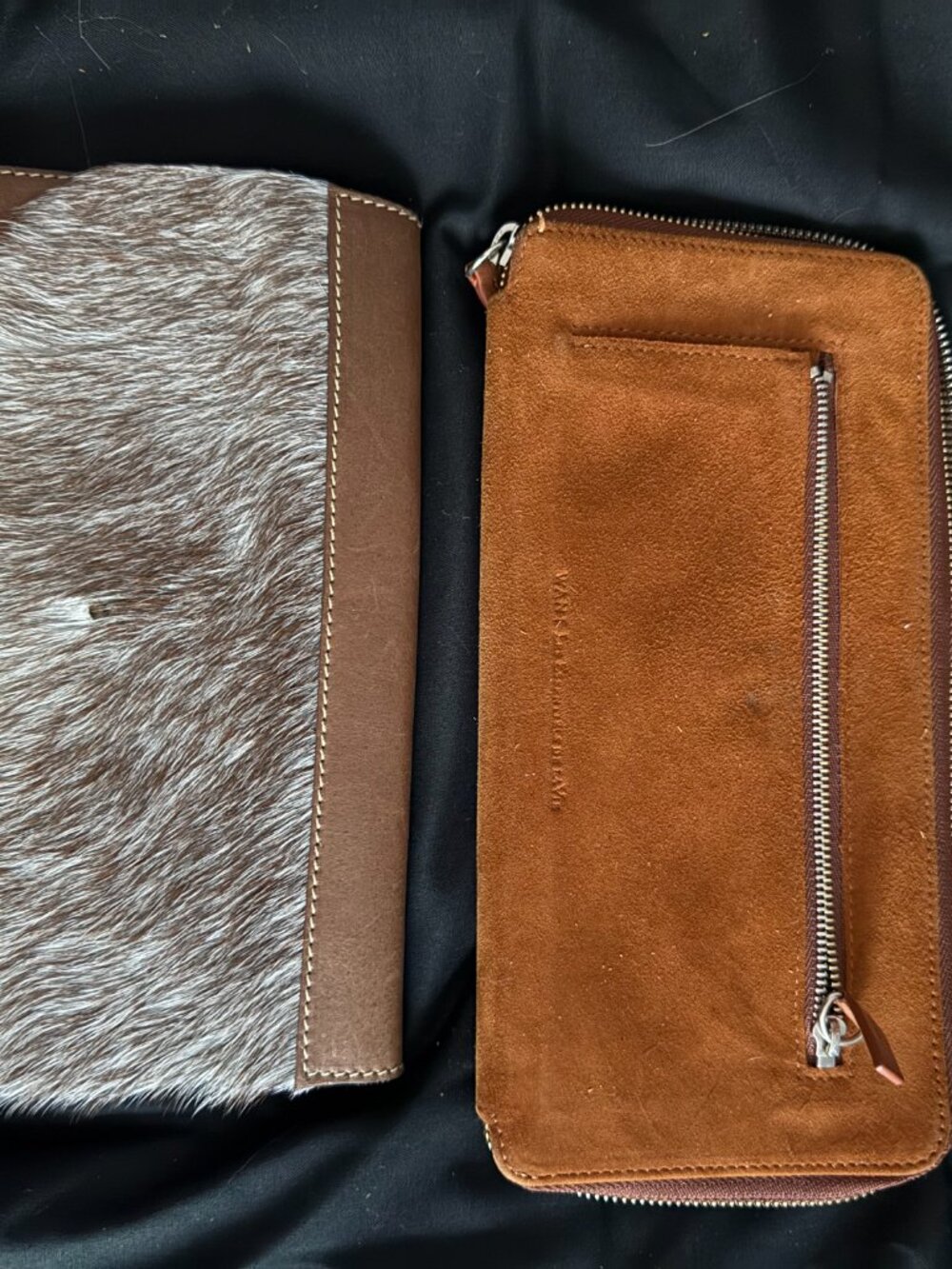 Pennyroyal Sonoma Leather Hair-On-Hide Handbag + Wallet & Pouch Set - Picture 5 of 5